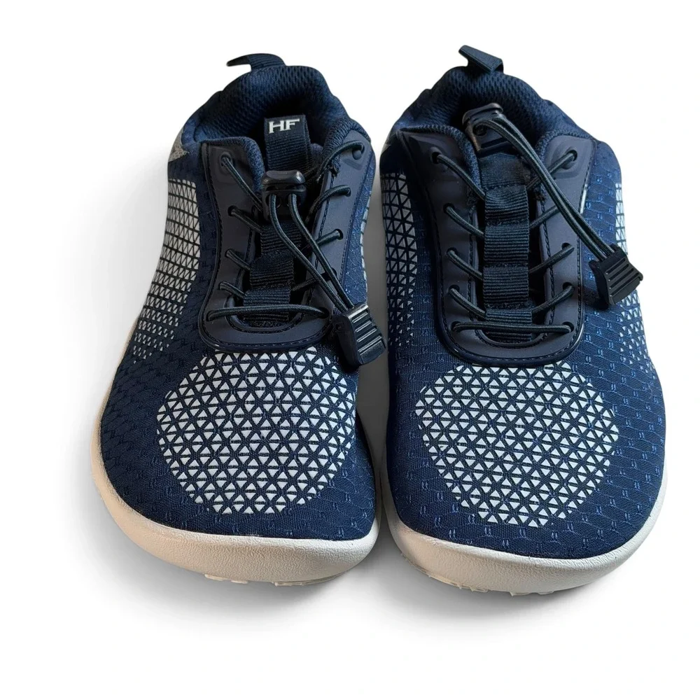 Hike Footwear HF Series Flow Barefoot Sneakers Navy Blue Wide Toe Box Size W6 M4
